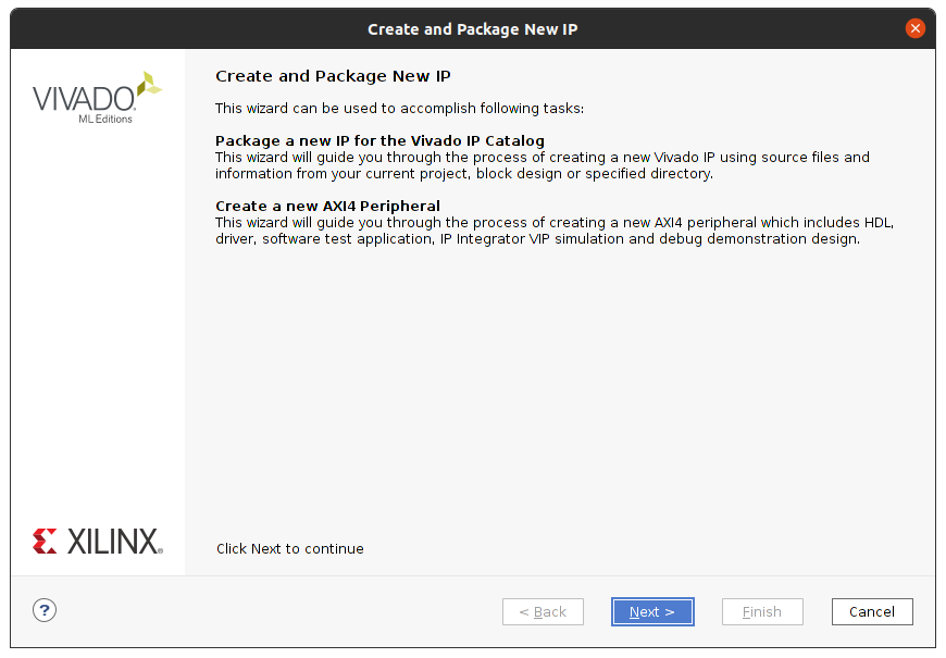 Open create and package new IP